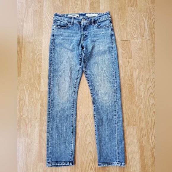 Anthropologie Slim Boyfriend Mid-Rise Relaxed Jeans by Pilcro sz 26x28 - Picture 1 of 12